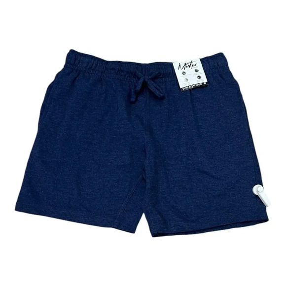 Mister New York Navy Slim & Tapered French Terry Shorts S - Picture 1 of 3